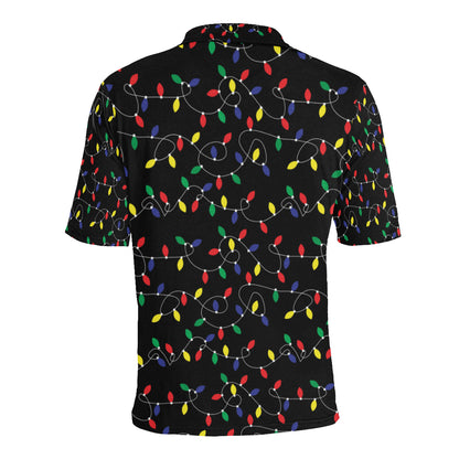 Christmas Light Pattern Print Design 04 Men Polo Shirt