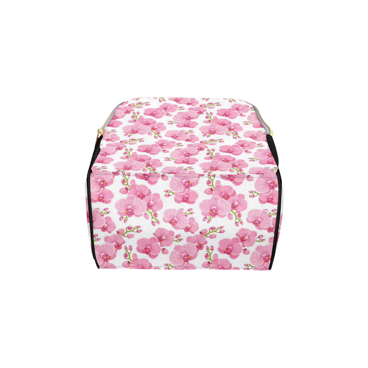 Orchid Pink Pattern Print Design OR07 Diaper Bag Backpack