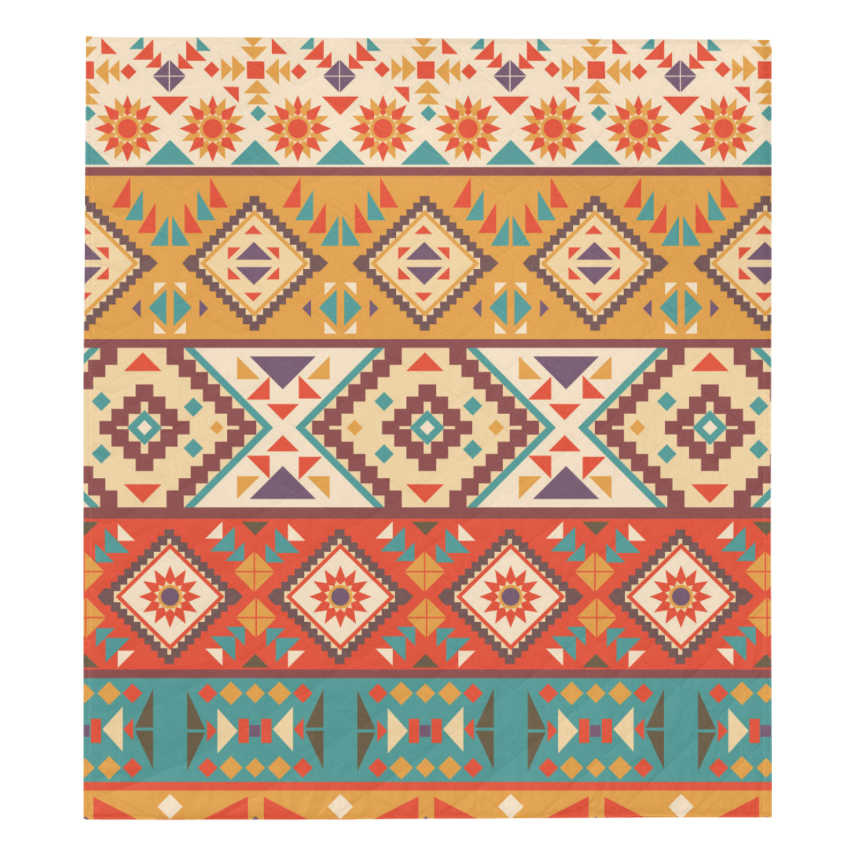 Navajo Pattern Print Design A01 Premium Quilt