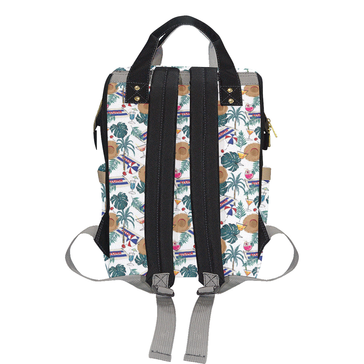Aloha Hawaii Beach Pattern Print Design 04 Diaper Bag Backpack