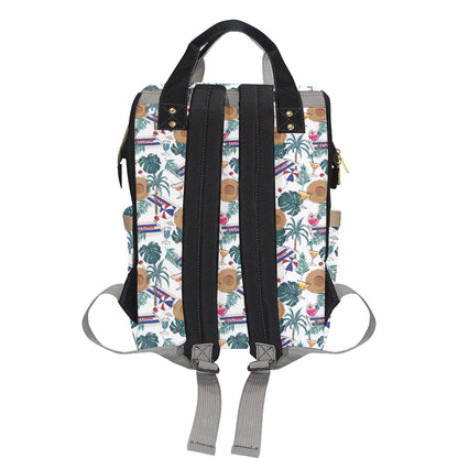 Aloha Hawaii Beach Pattern Print Design 04 Diaper Bag Backpack