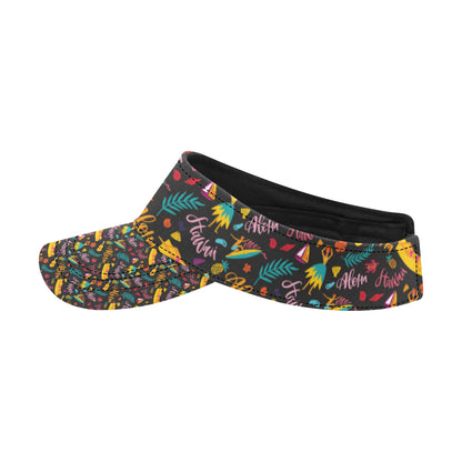 Aloha Hawaii Summer Design Themed Print Unisex Sun Visor