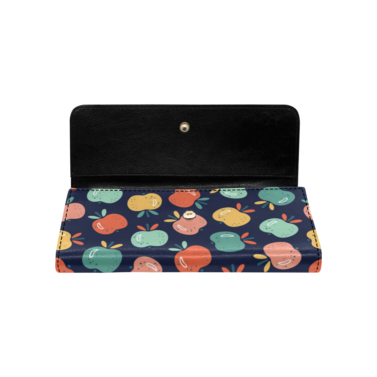 Apple Pattern Print Design AP09 Women's Trifold Wallet
