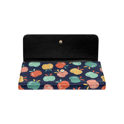 Apple Pattern Print Design AP09 Women's Trifold Wallet
