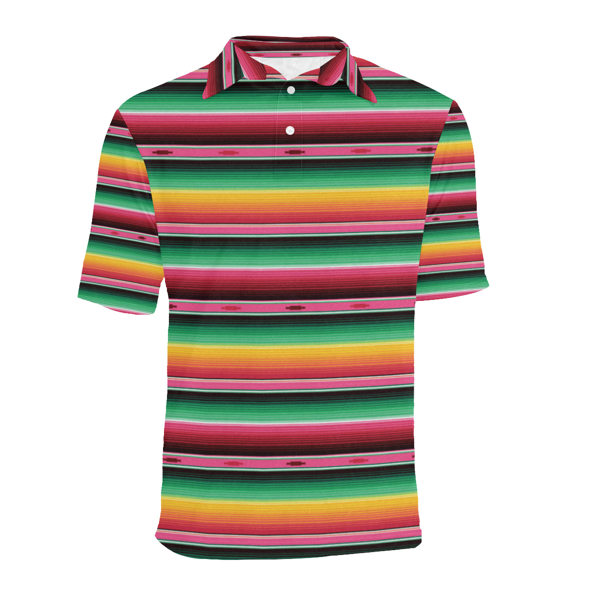 Mexican Blanket Classic Print Pattern Men Polo Shirt