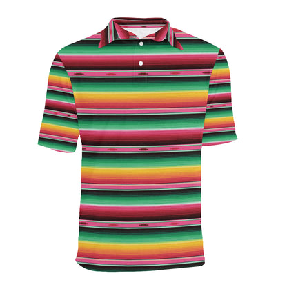 Mexican Blanket Classic Print Pattern Men Polo Shirt