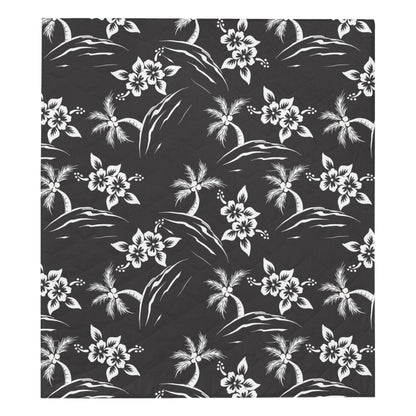 Palm Tree Pattern Print Design PT02 Premium Quilt
