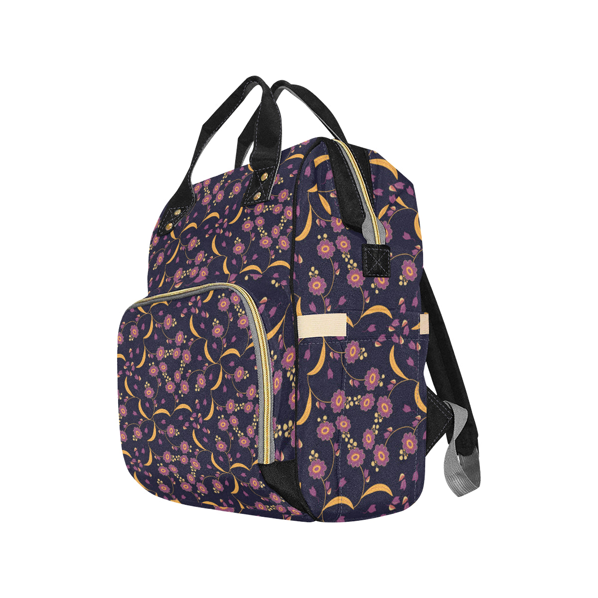 Anemone Pattern Print Design AM012 Diaper Bag Backpack