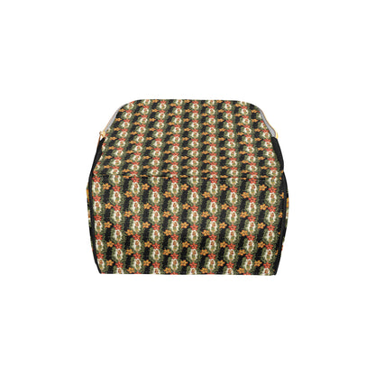 Hawaiian Flower Hula Hibiscus Print Diaper Bag Backpack