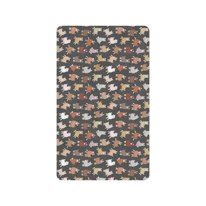 Alpaca Cute Design Themed Print Rubber Doormat