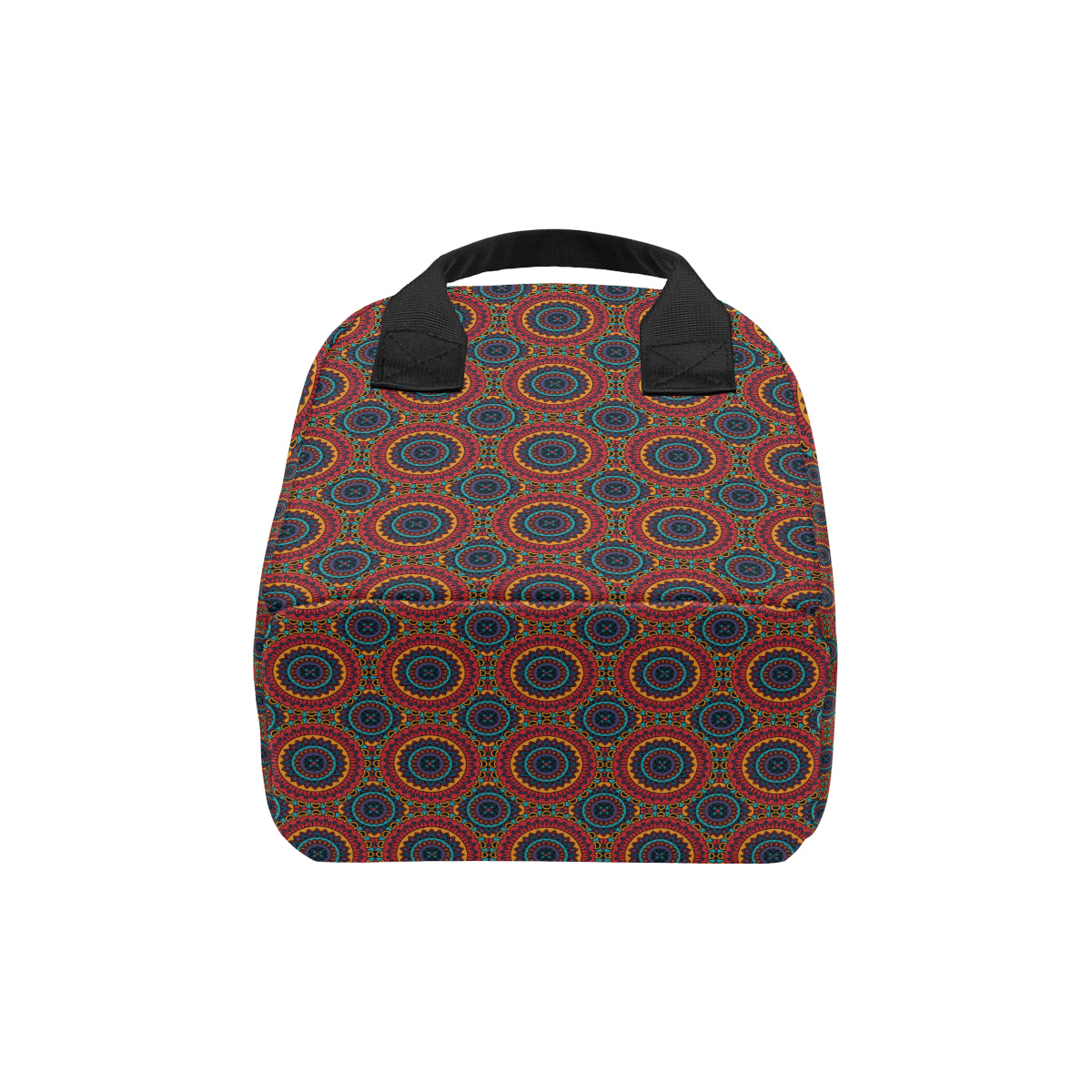 Bohemian Mandala Style Print Insulated Lunch Bag
