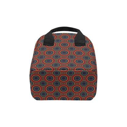 Bohemian Mandala Style Print Insulated Lunch Bag