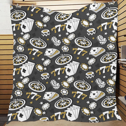 Casino Pattern Print Design 05 Premium Quilt