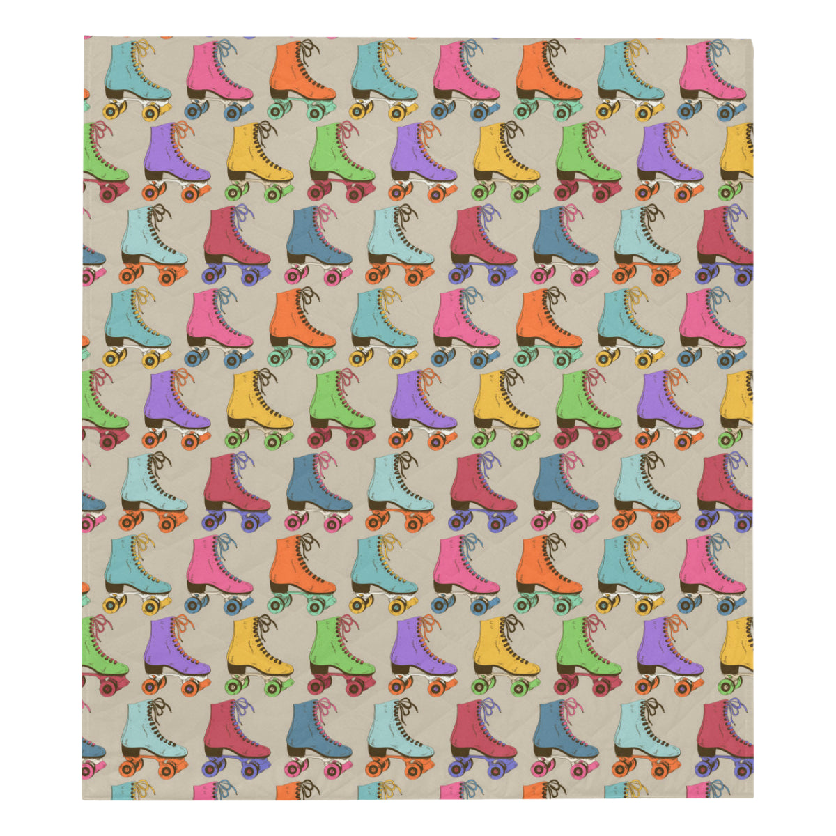 Roller skate Pattern Print Design A01 Premium Quilt