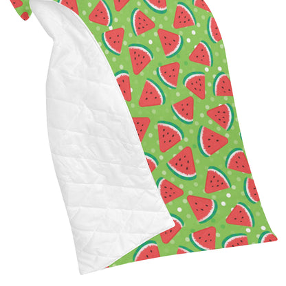 Watermelon Pattern Print Design WM05 Premium Quilt