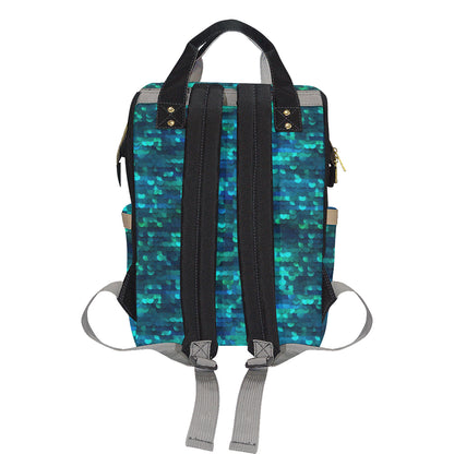 Mermaid Scales Pattern Print Design 06 Diaper Bag Backpack