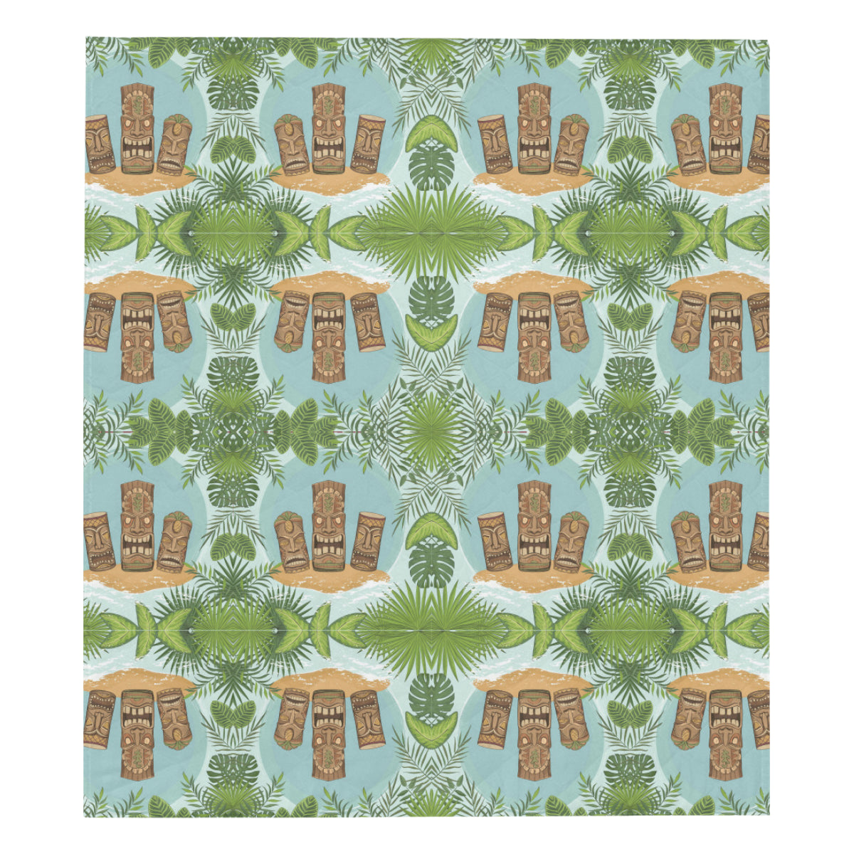 Tiki Wood Island Premium Quilt