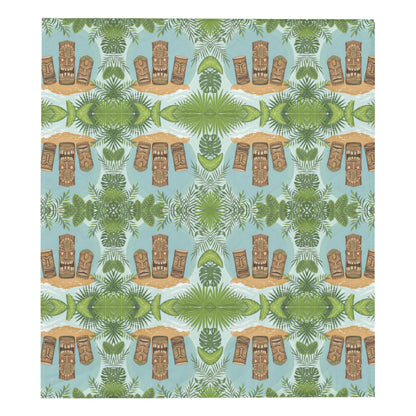 Tiki Wood Island Premium Quilt
