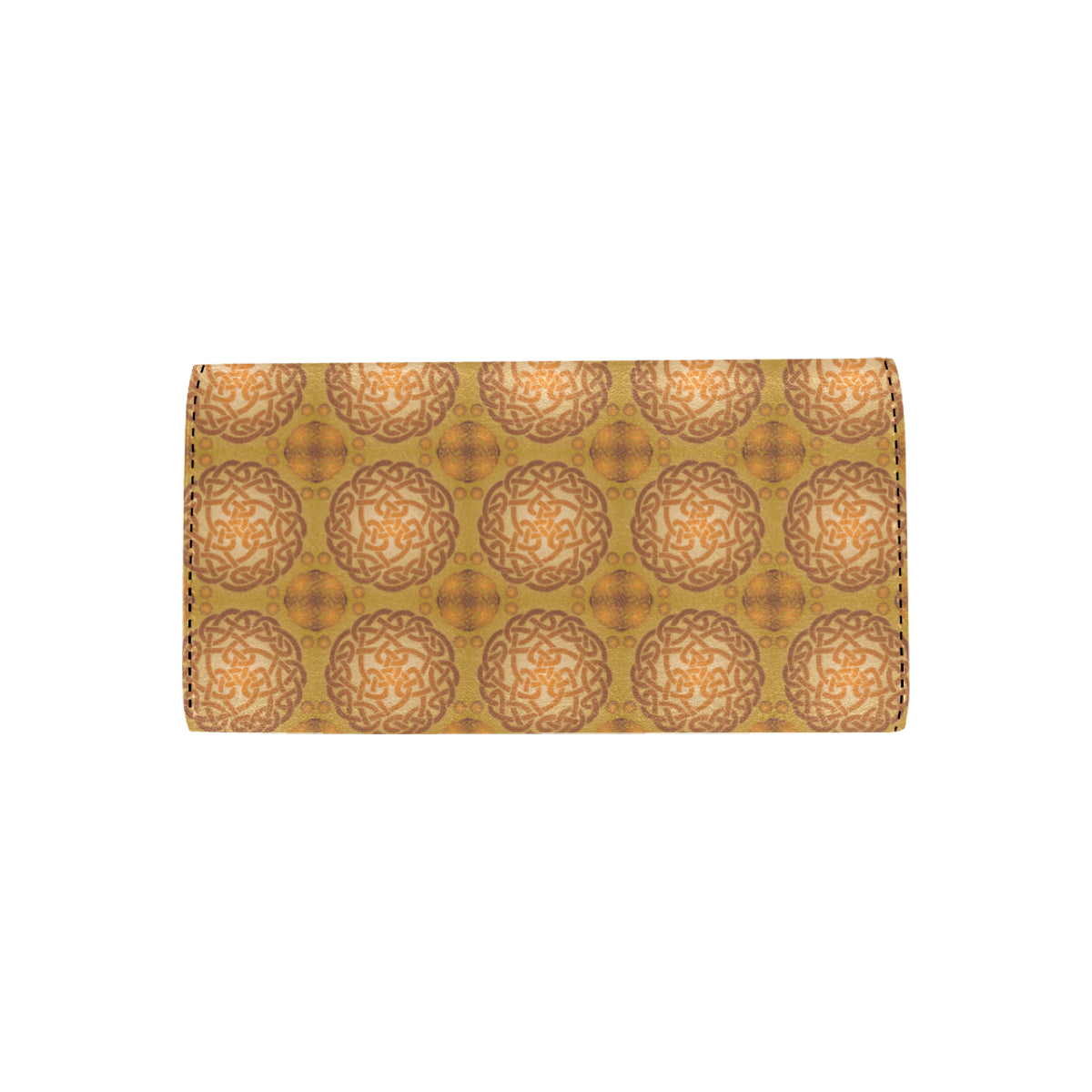Celtic Pattern Print Design 01 Women's Trifold Wallet