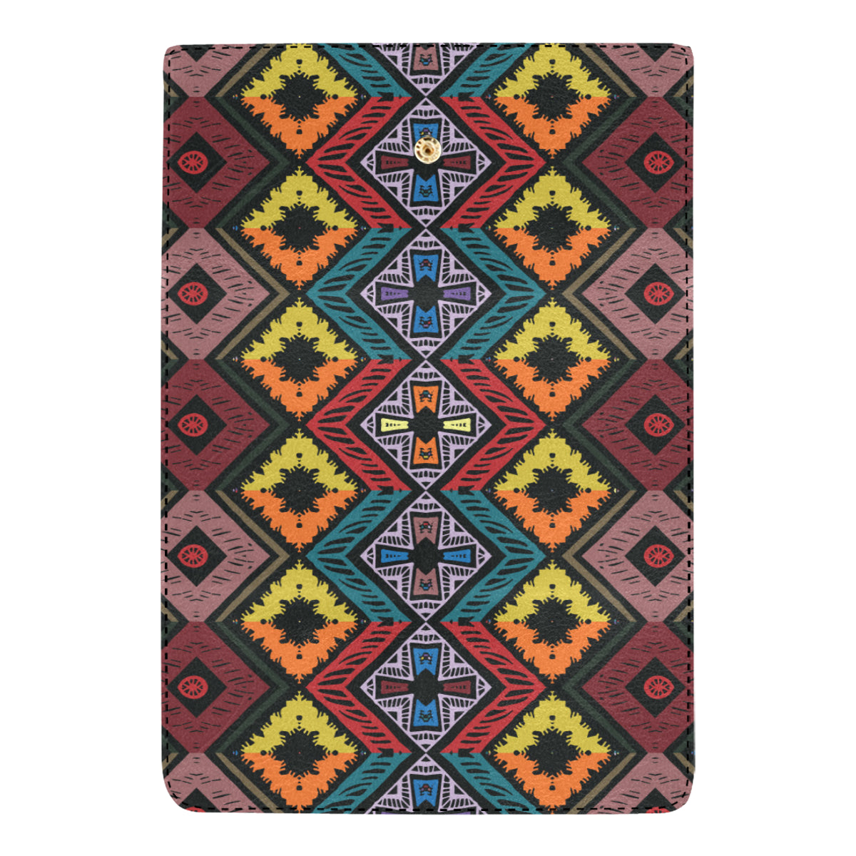 African Pattern Print Design 08 Women's Trifold Wallet
