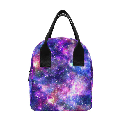 Galaxy Night Stardust Space Print Insulated Lunch Bag