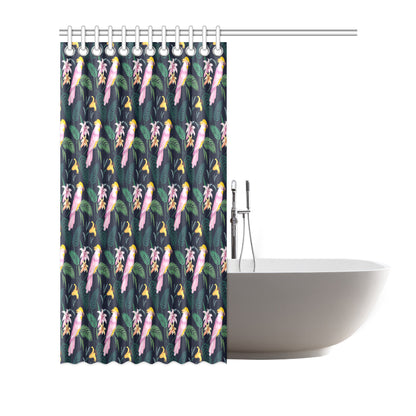 Cockatoo Pattern Print Design 03 Shower Curtain
