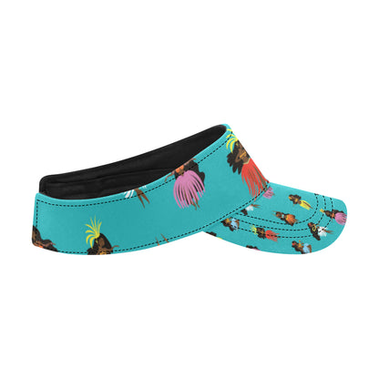 Hula Dancers Pattern Print Design 04 Unisex Sun Visor