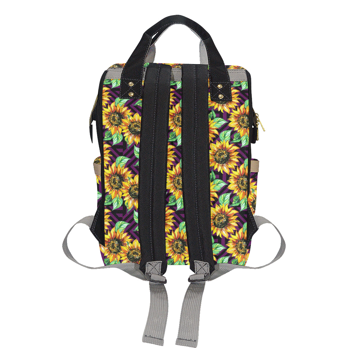 Sunflower Pattern Print Design SF012 Diaper Bag Backpack