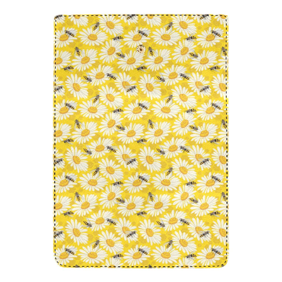 Bee Daisy Pattern Print Design 06 Women's Trifold Wallet