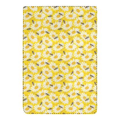 Bee Daisy Pattern Print Design 06 Women's Trifold Wallet