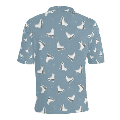Ice Skate Pattern Print Design 02 Men Polo Shirt