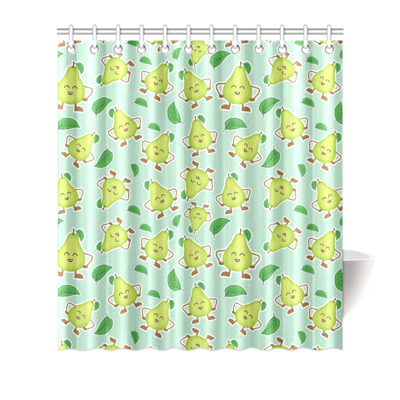 Avocado Pattern Print Design AC011 Shower Curtain