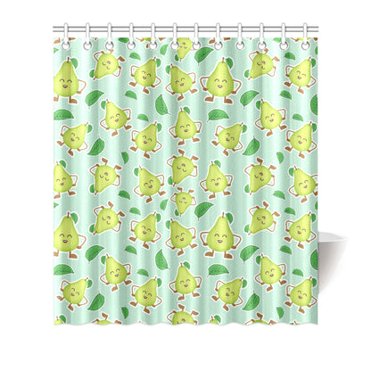 Avocado Pattern Print Design AC011 Shower Curtain