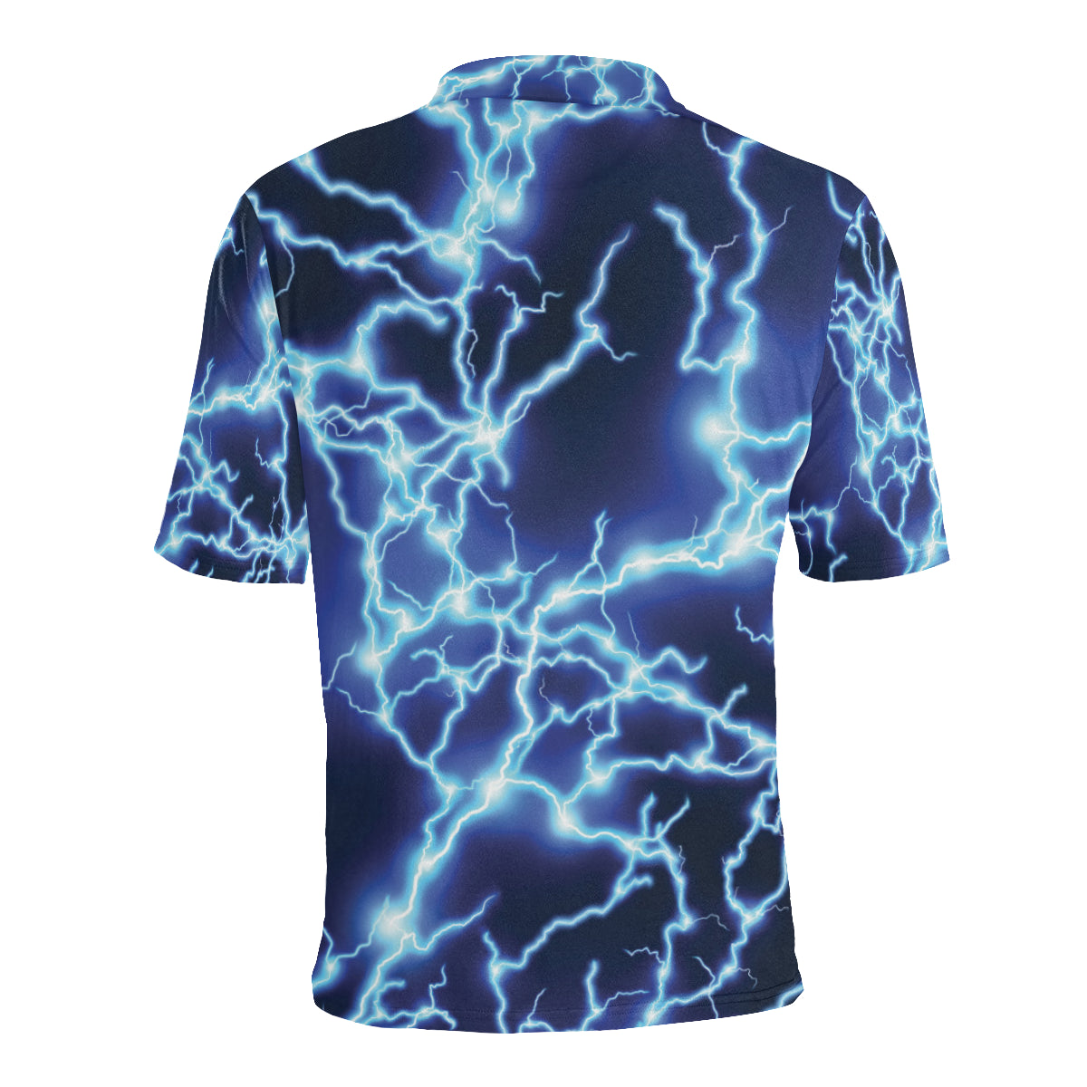 Lightning Thunder Pattern Print Design 04 Men Polo Shirt