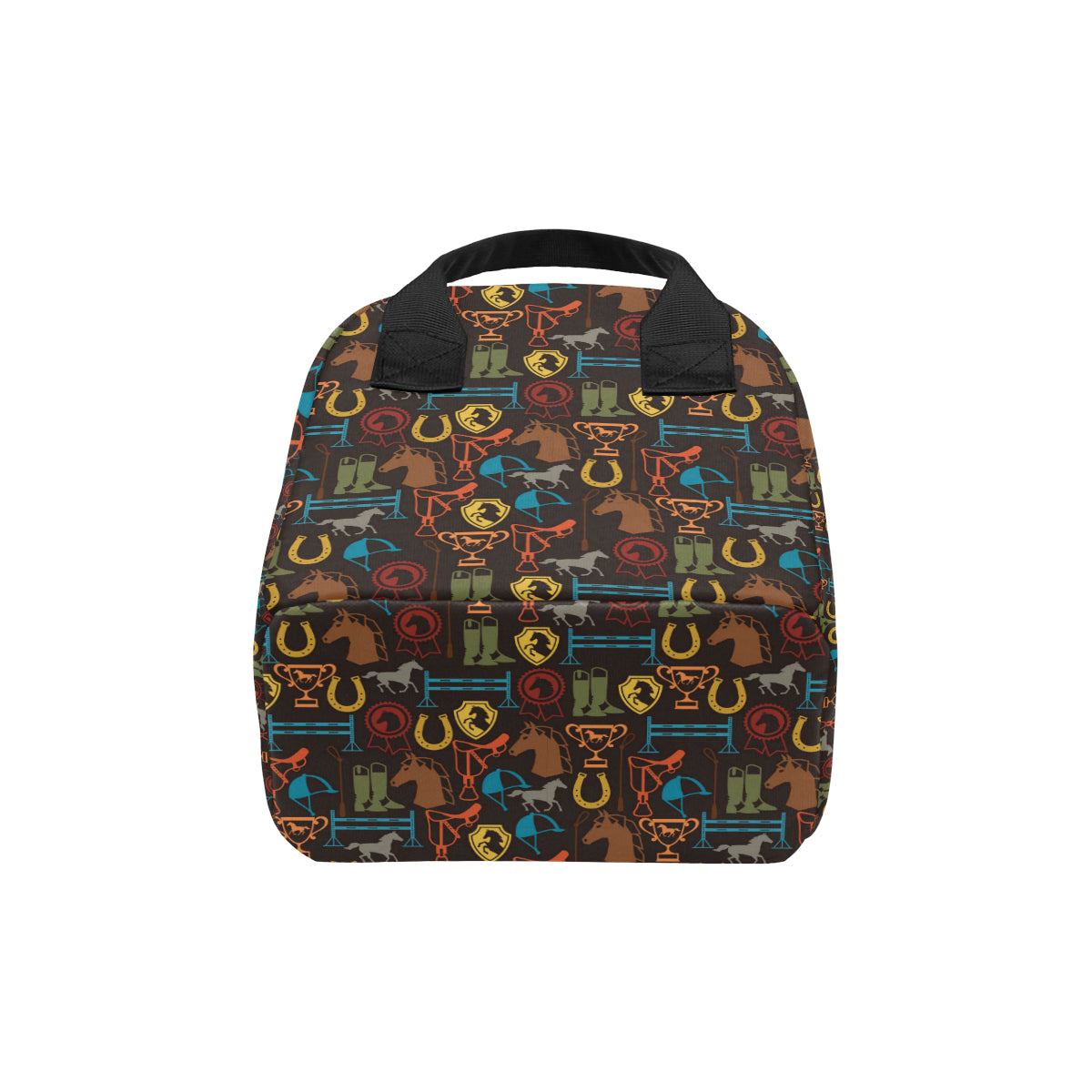 Equestrian Equipment Horse Colorful Insulated Lunch Bag