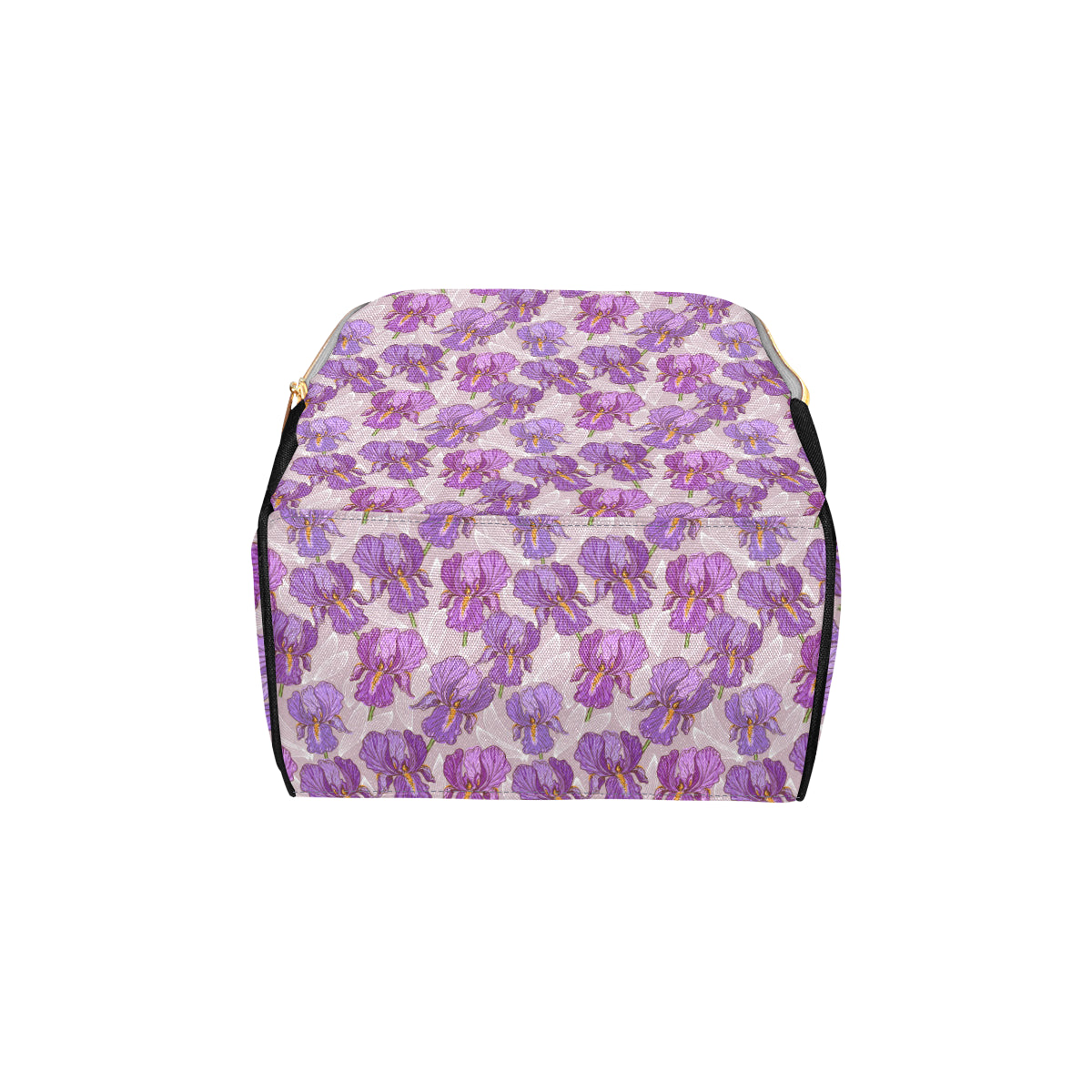 Iris Pattern Print Design IR05 Diaper Bag Backpack