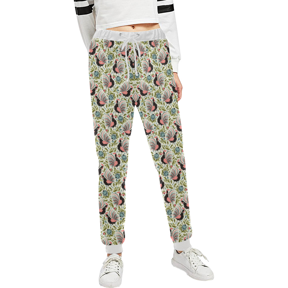 Rooster Print Design Unisex Sweatpants