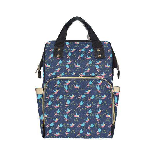 Fairy with flower Print Pattern Diaper Bag Backpack