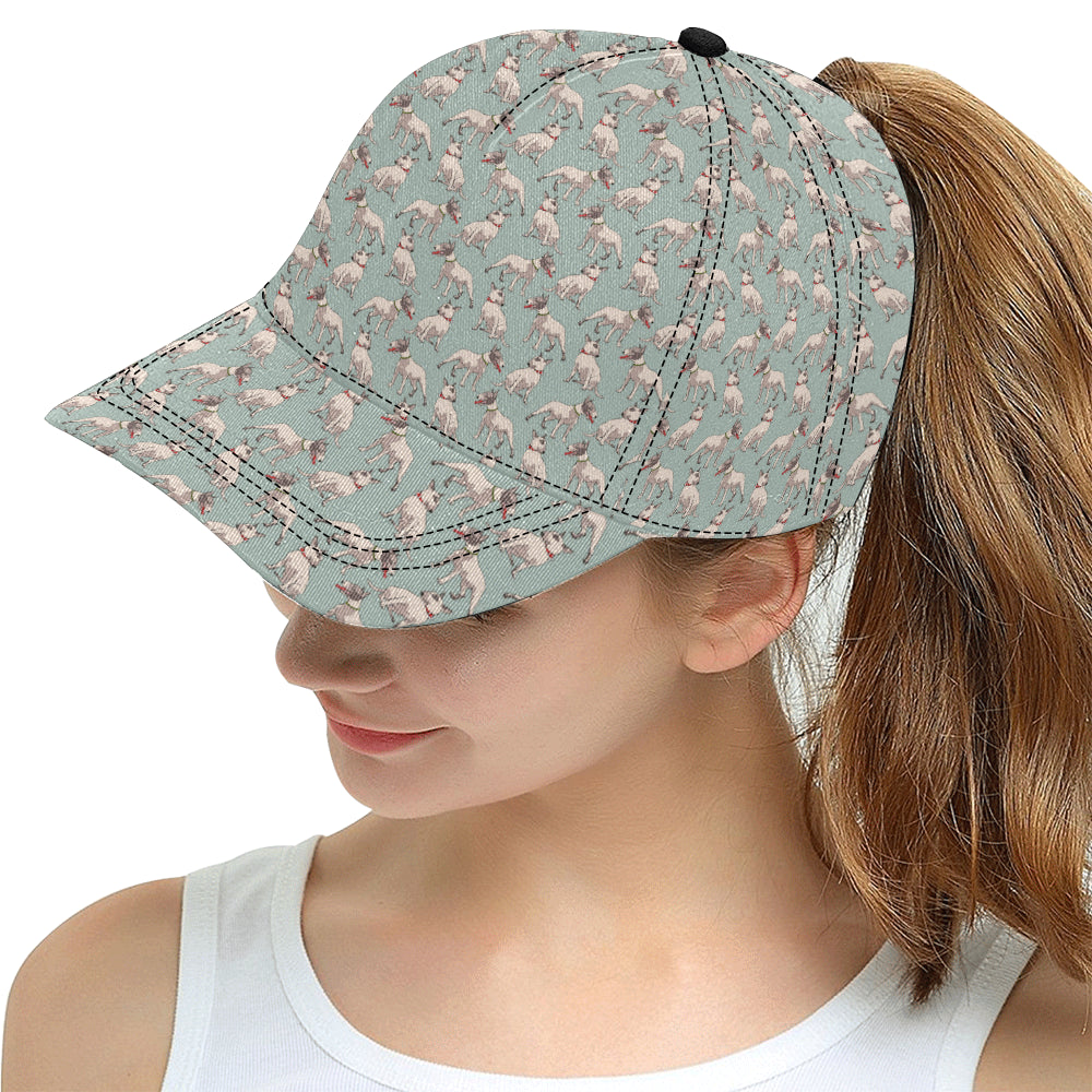 Bull Terrier Cute Print Pattern Snapback Cap