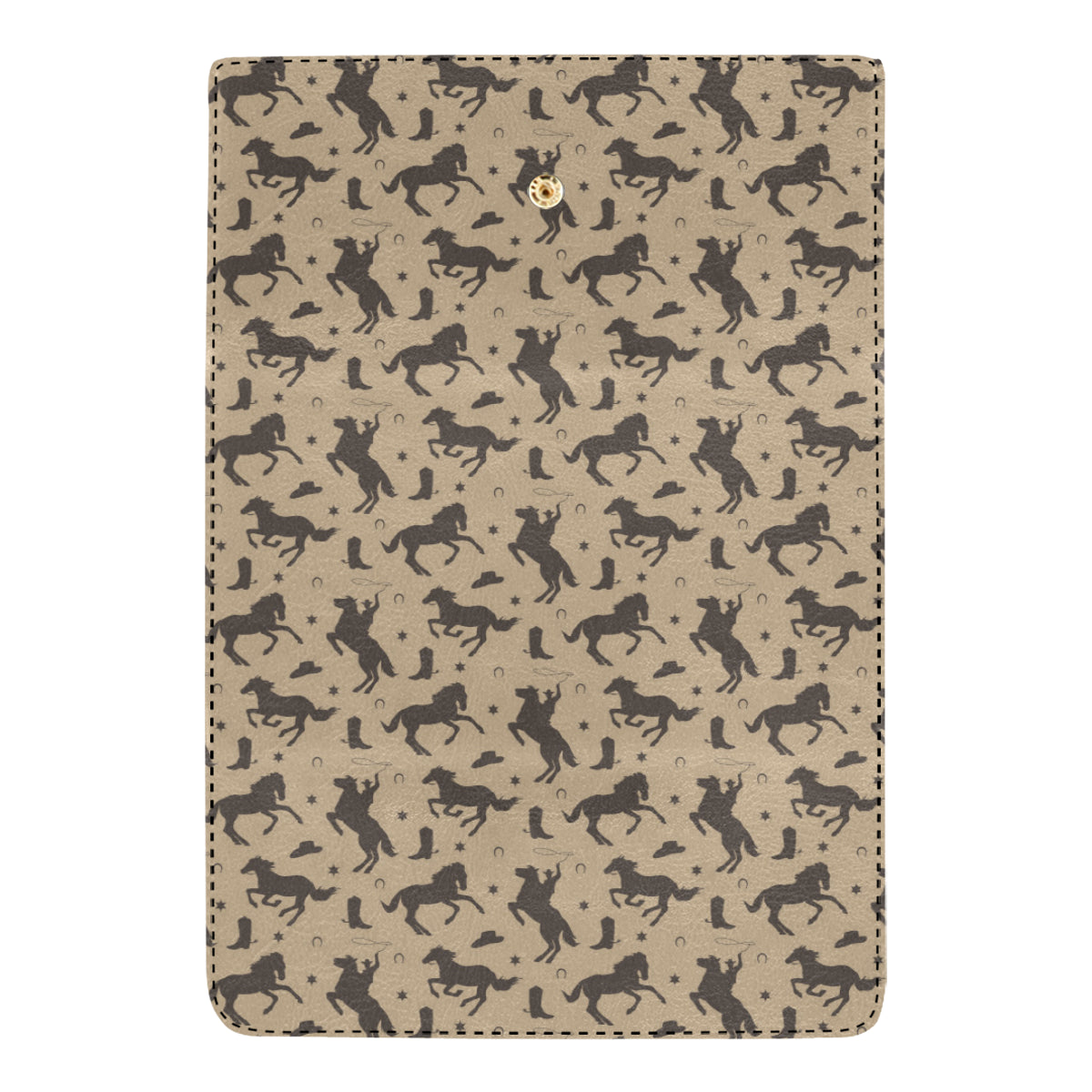 Cowboy Pattern Print Design 05 Women's Trifold Wallet