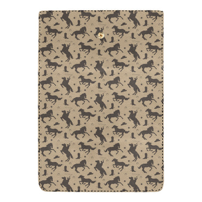 Cowboy Pattern Print Design 05 Women's Trifold Wallet