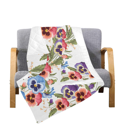 Pansy Pattern Print Design PS06 Premium Quilt