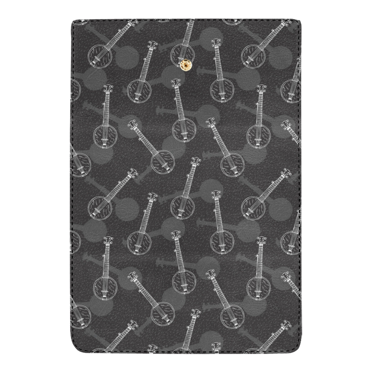 Banjo Pattern Print Design 03 Women's Trifold Wallet