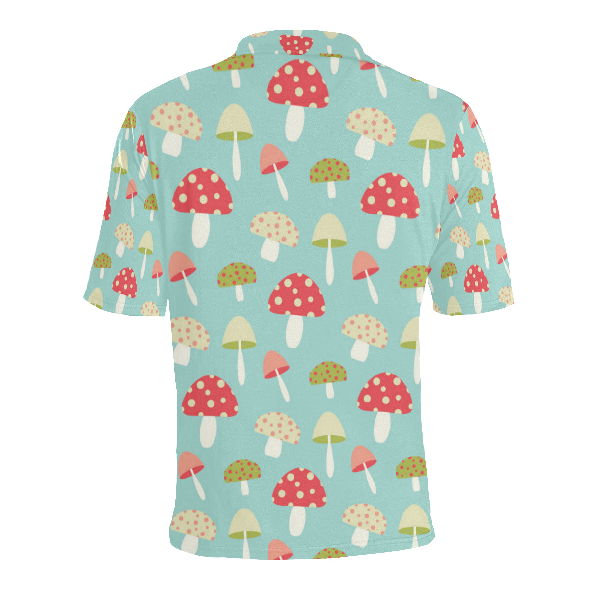 Mushroom Pattern Print Design A01 Men Polo Shirt