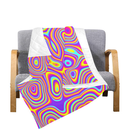 Liquid Pattern Print Design 06 Premium Quilt
