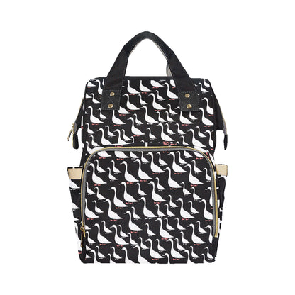 Goose Pattern Print Design 01 Diaper Bag Backpack