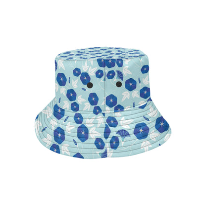 Morning Glory Pattern Print Design MG07 Unisex Bucket Hat