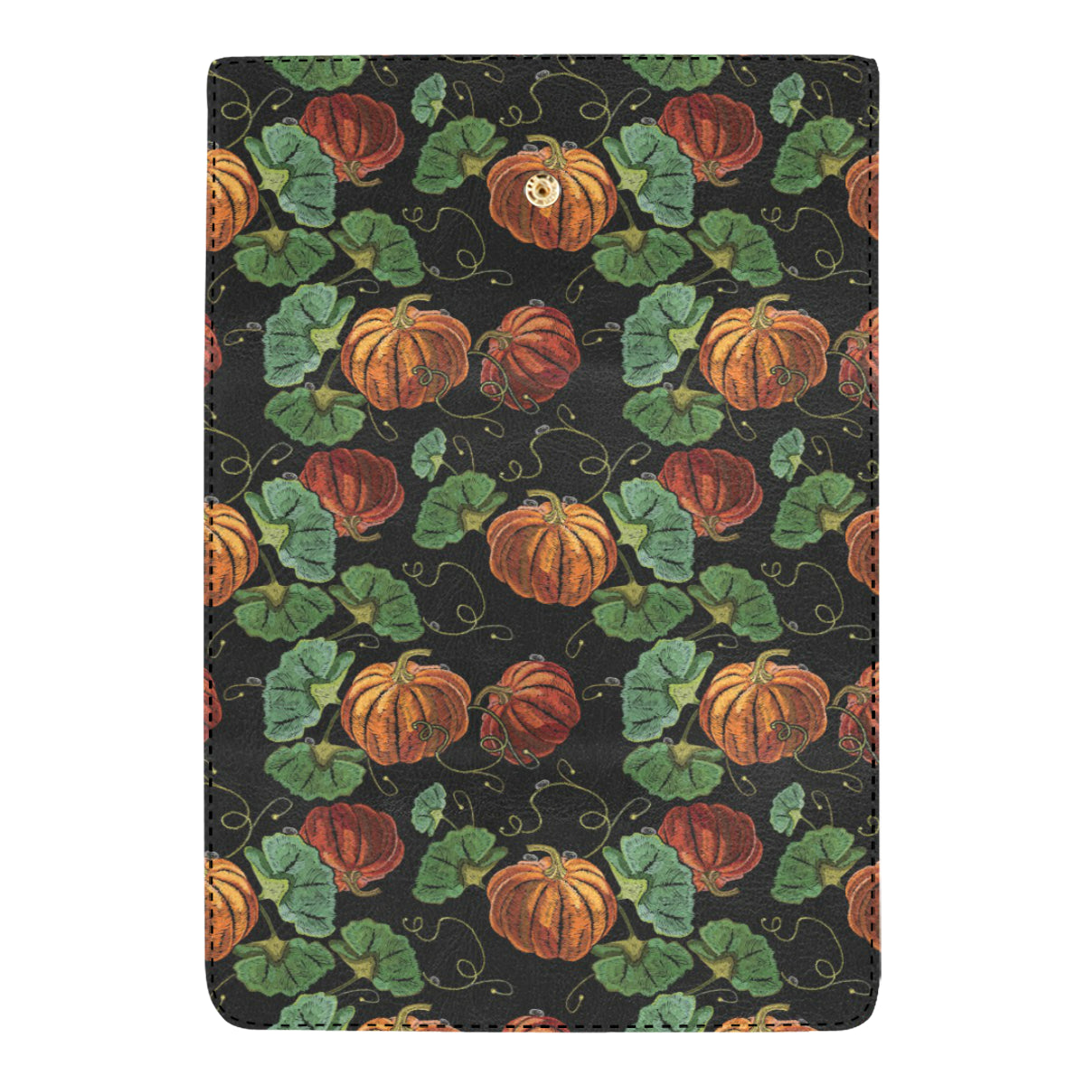 Pumpkin Pattern Print Design A02 Women's Trifold Wallet