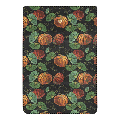 Pumpkin Pattern Print Design A02 Women's Trifold Wallet