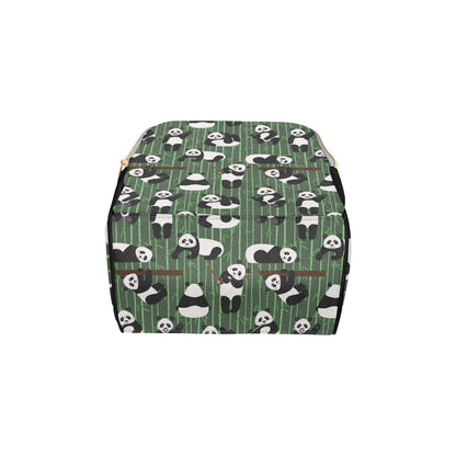 Panda Pattern Print Design A04 Diaper Bag Backpack